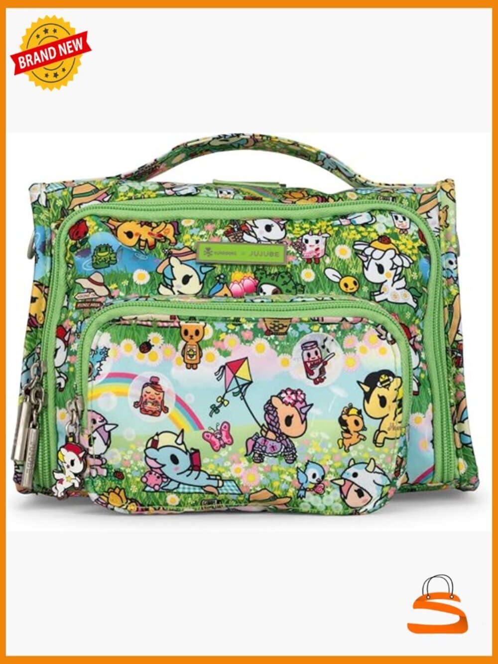 Convertible Crossbody Backpack Messenger Bag 6 Pockets Zippered Machine Washable
